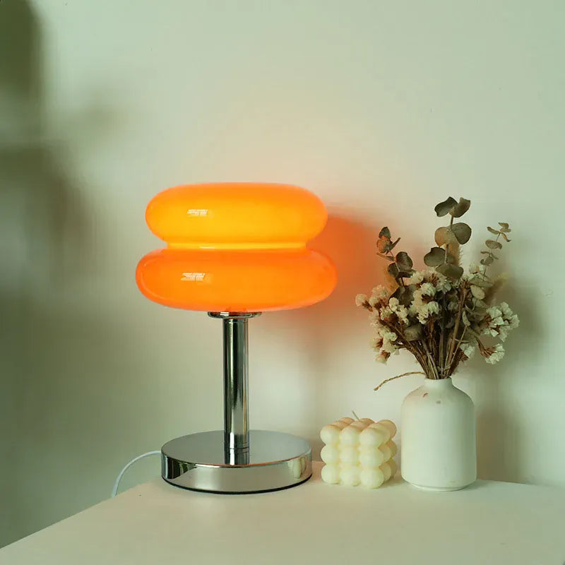 LampeHub Lampe de chevet Vintage Verre Orange