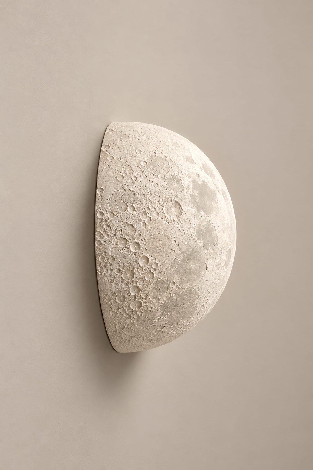 LampeHub Lampe Demi-lune 15 cm / Blanc chaud Applique Bauhaus Demi-Lune – Lumière Murale Lunaire LED