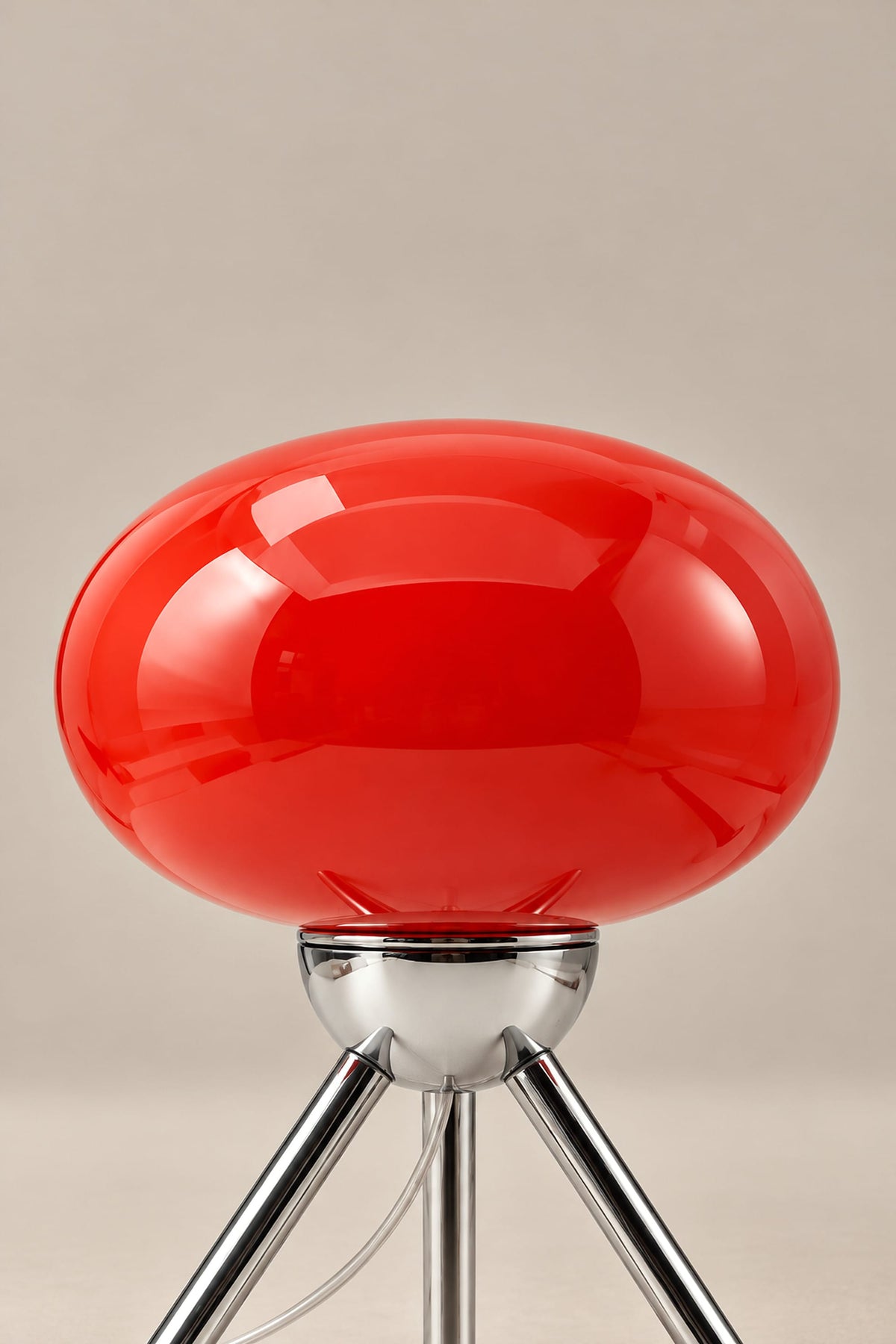LampeHub Lampe Lampe Bauhaus Boule de Verre sur Trépied – Rouge ou Verte
