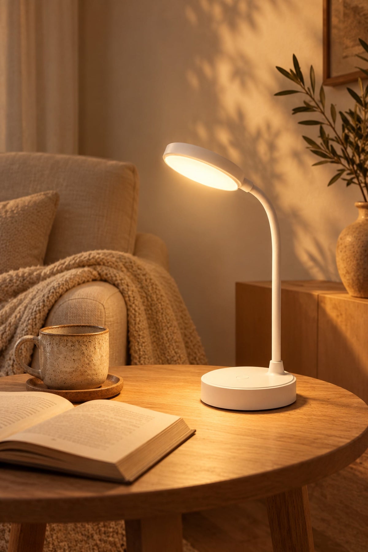 LampeHub Lampe Lampe de Bureau LED Flexible – 3 Teintes, Sans Fil ou USB