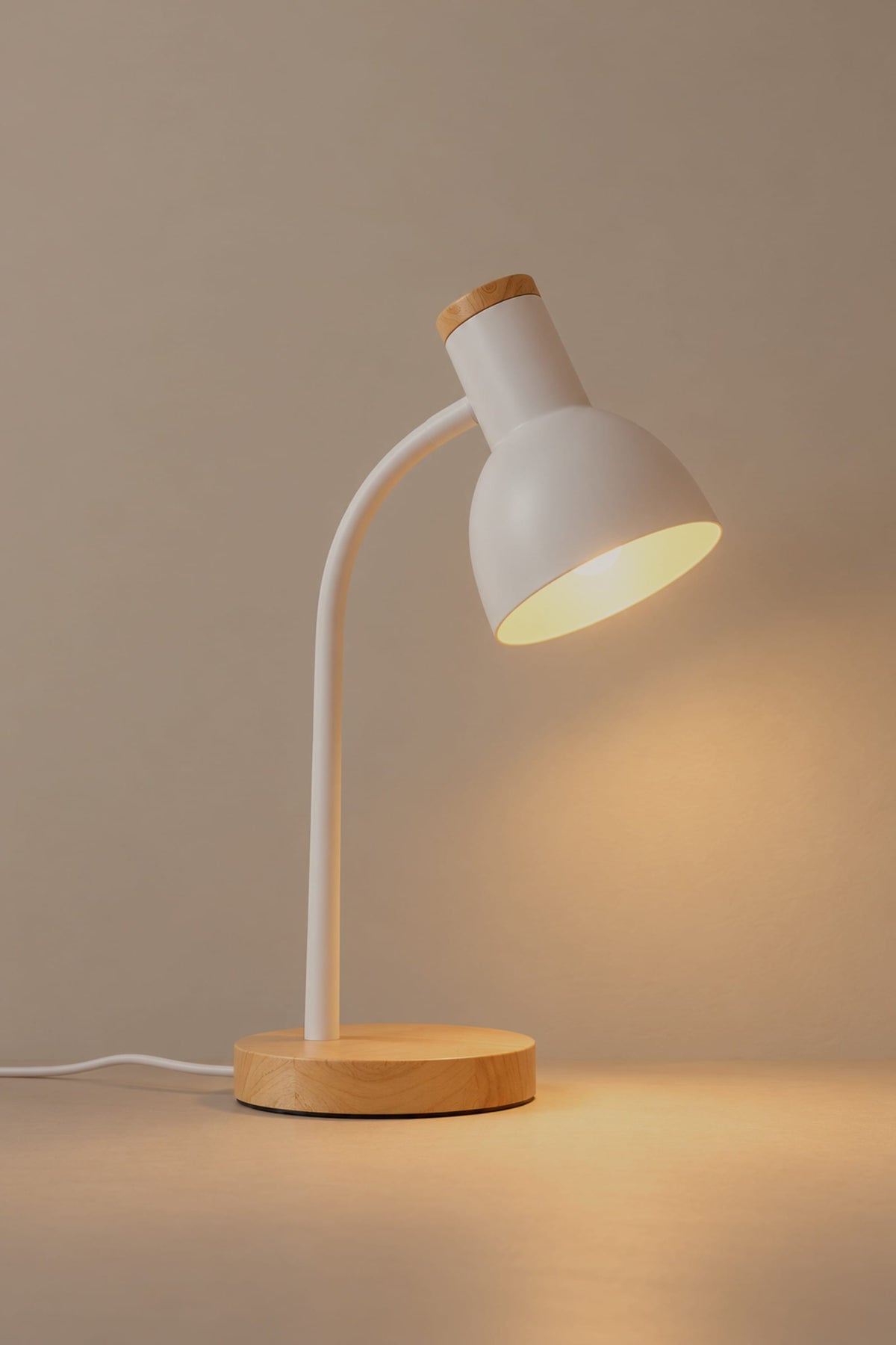 LampeHub Lampe Lampe de Lecture Col de Cygne – Métal et Bois