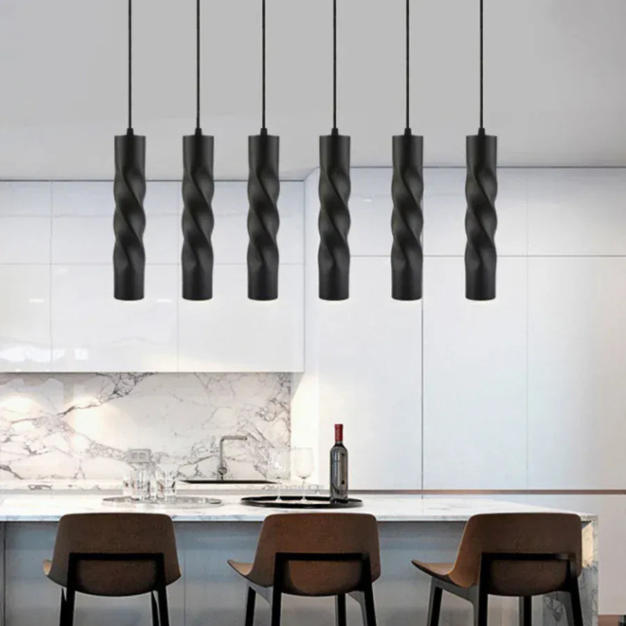 LampeHub LED Pendant Lights Chandelier Mirror Lamp Home Kitchen Island Dining Living Room Bar Cafe Droplight Fxture