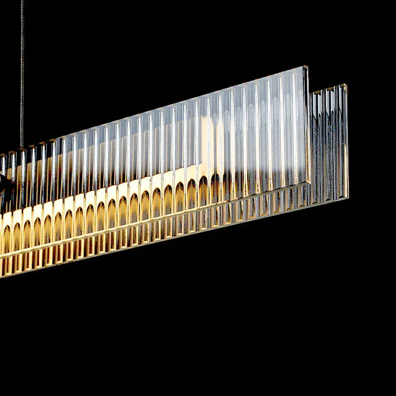 LampeHub Light Luxury Restaurant Pendant Light Design Sense High-end Minimalist Glass Atmosphere Minimalist Bar Pendant Lamp