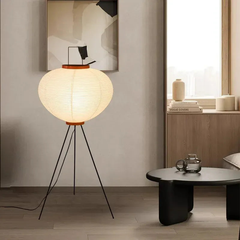 LampeHub Lumière neutre 4500K Lampadaire de Salon Japonais