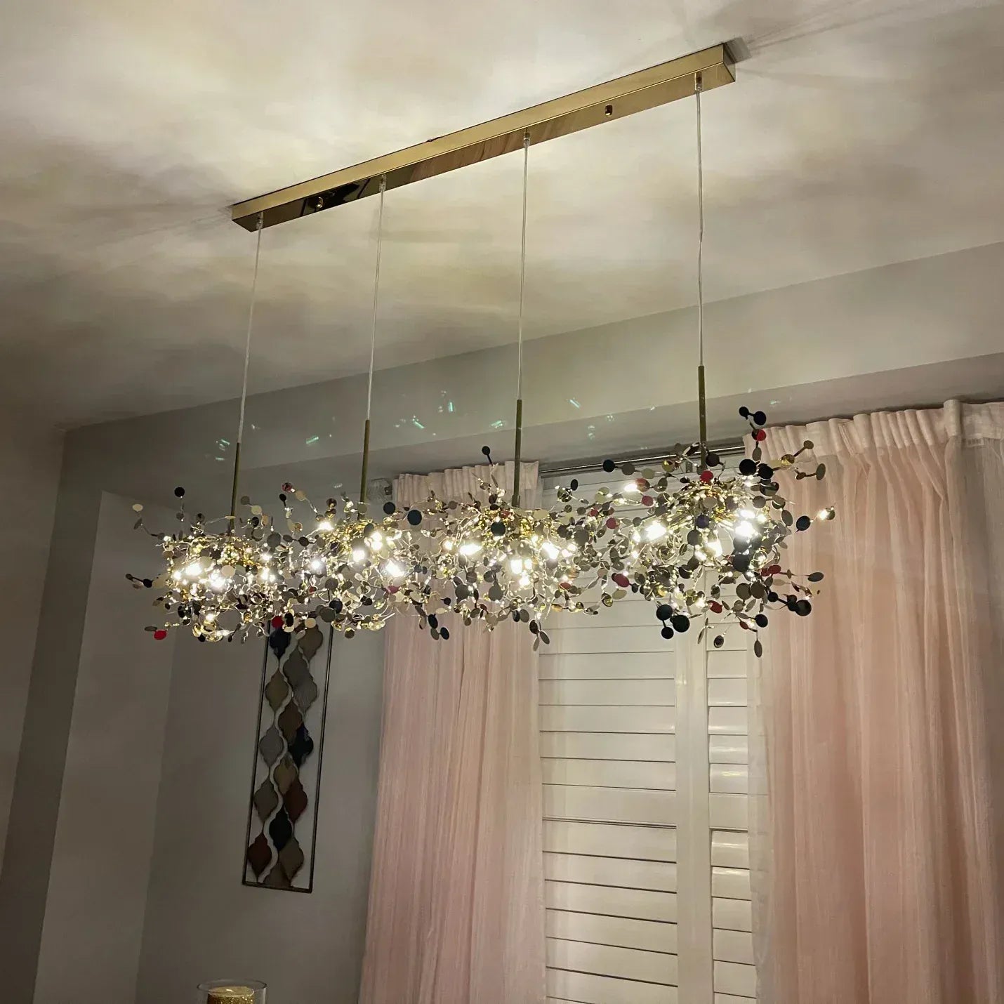 LampeHub Luminaire suspension design en feuille