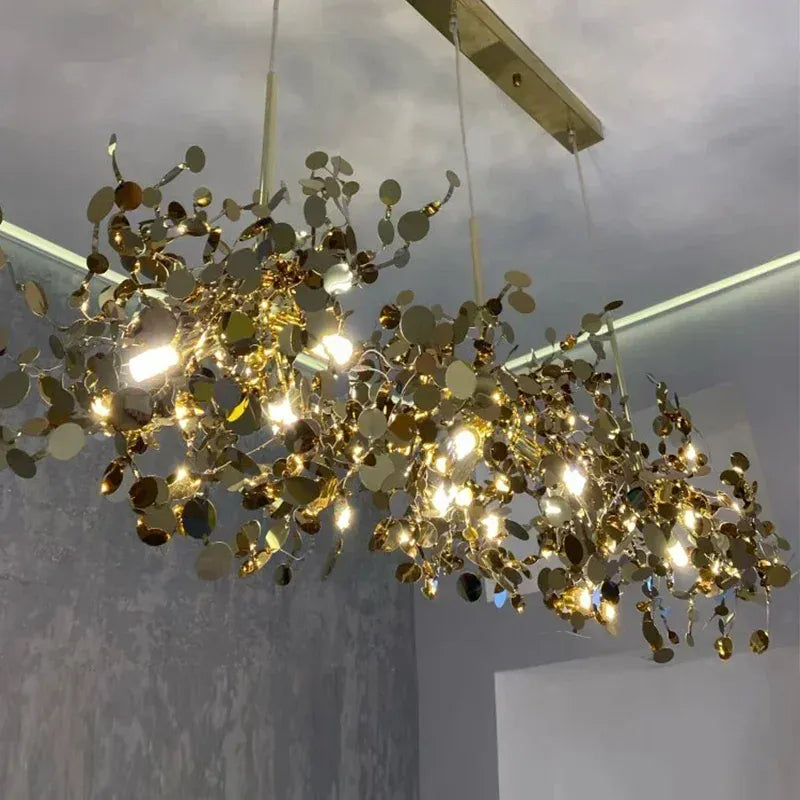 LampeHub Luminaire suspension design en feuille