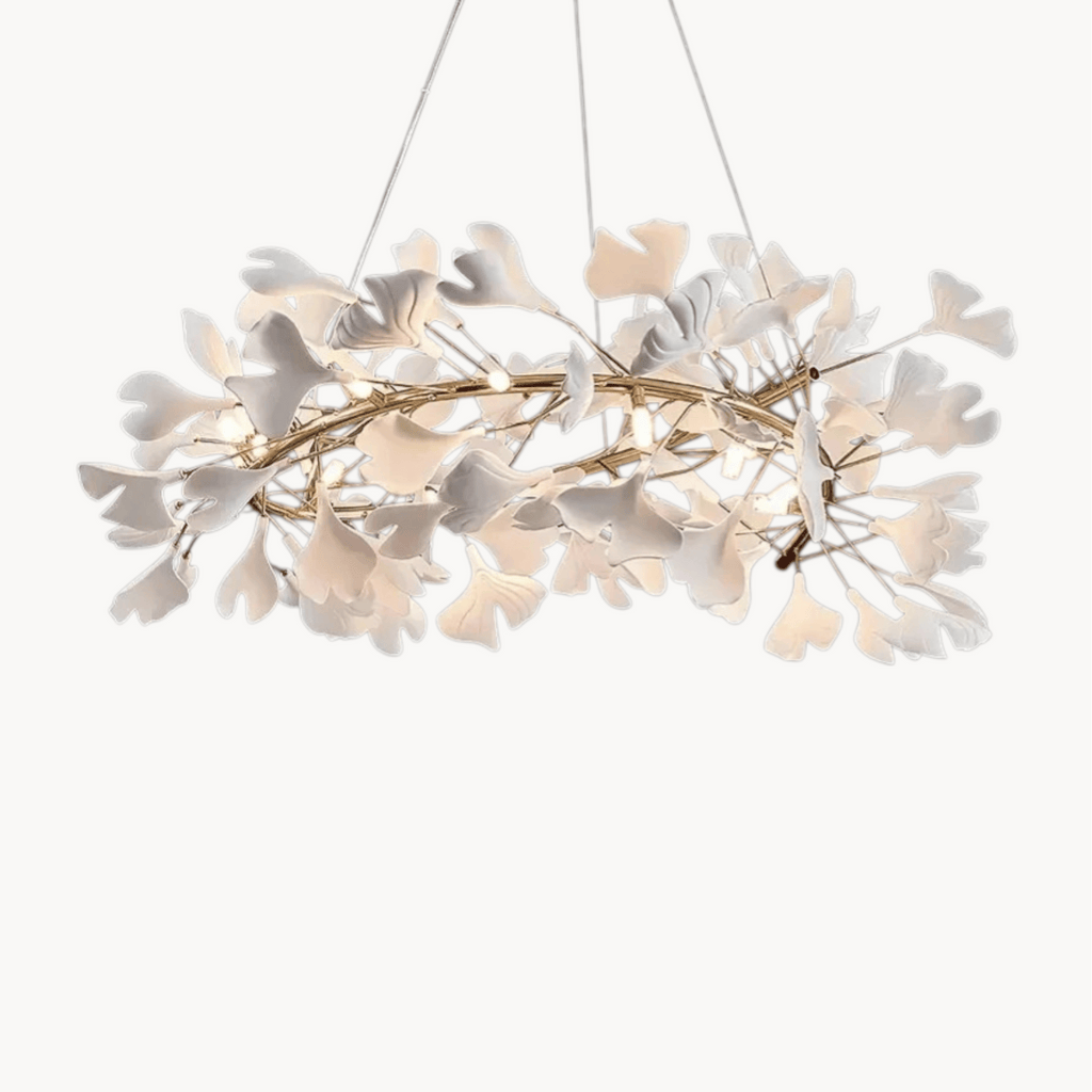 LampeHub Luminaire suspension floral pour salon