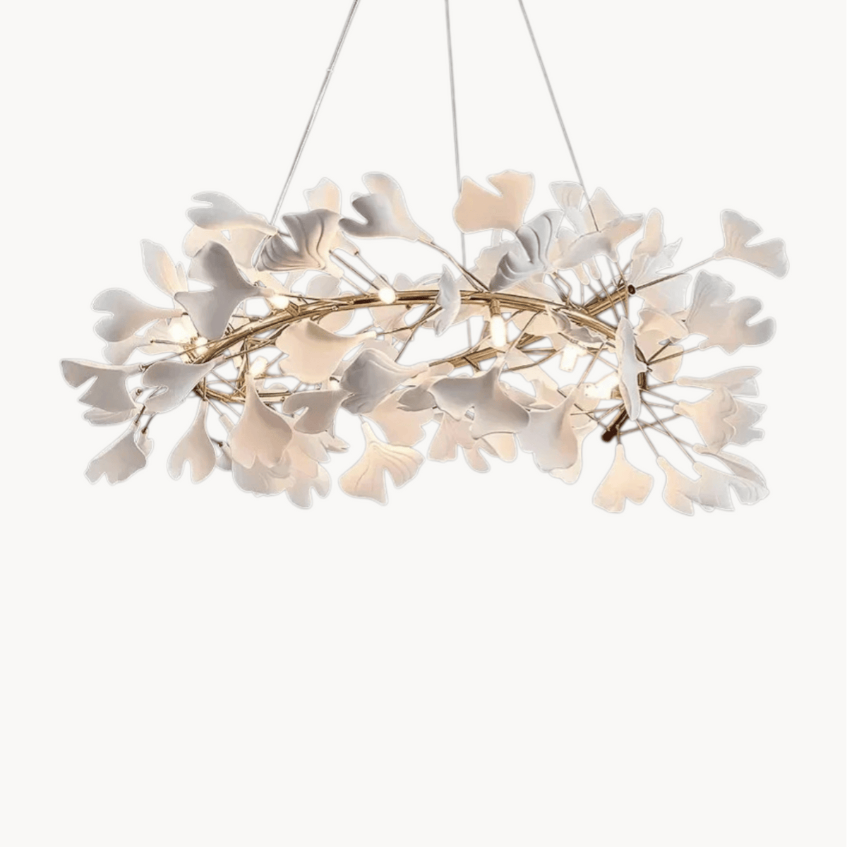LampeHub Luminaire suspension floral pour salon