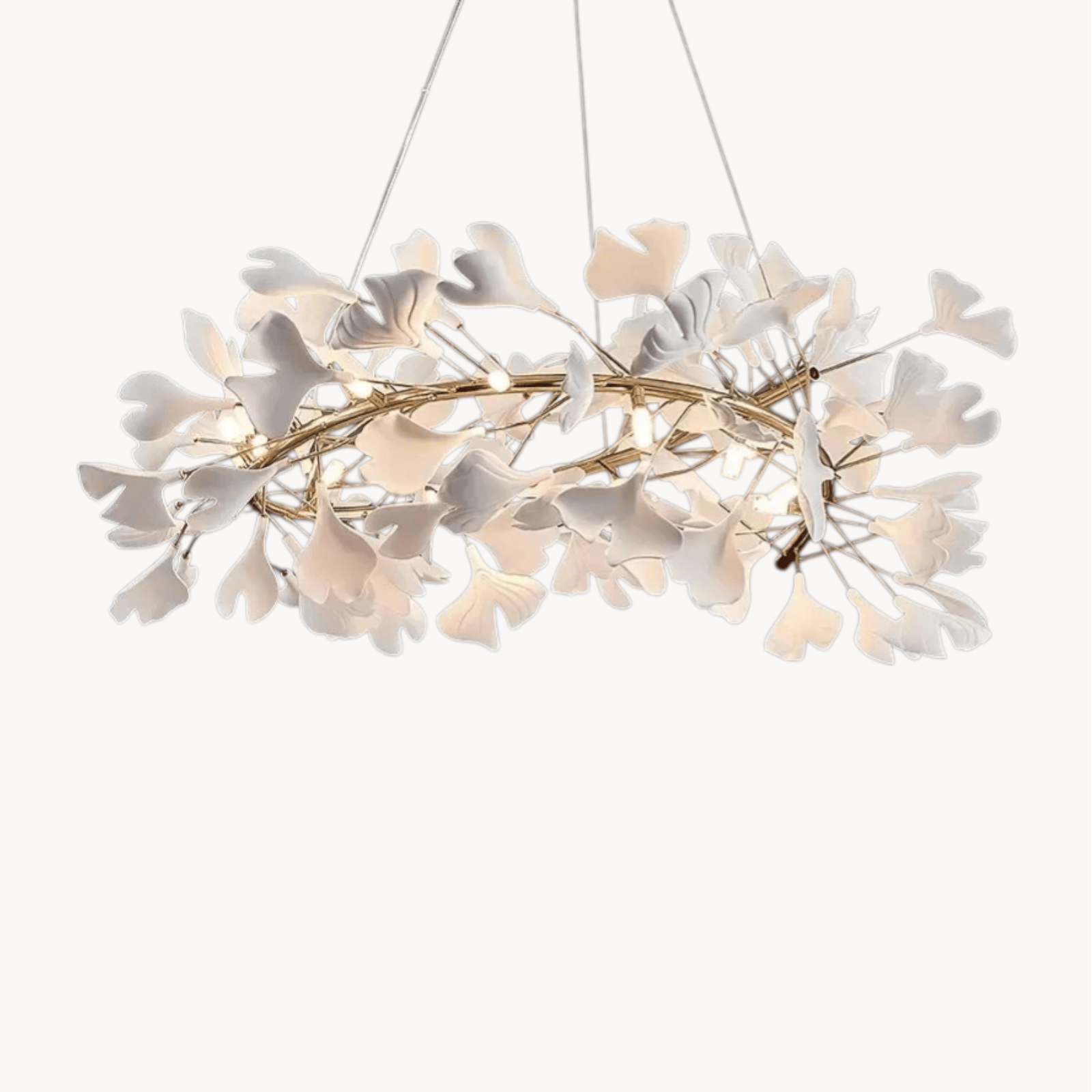 LampeHub Luminaire suspension floral pour salon