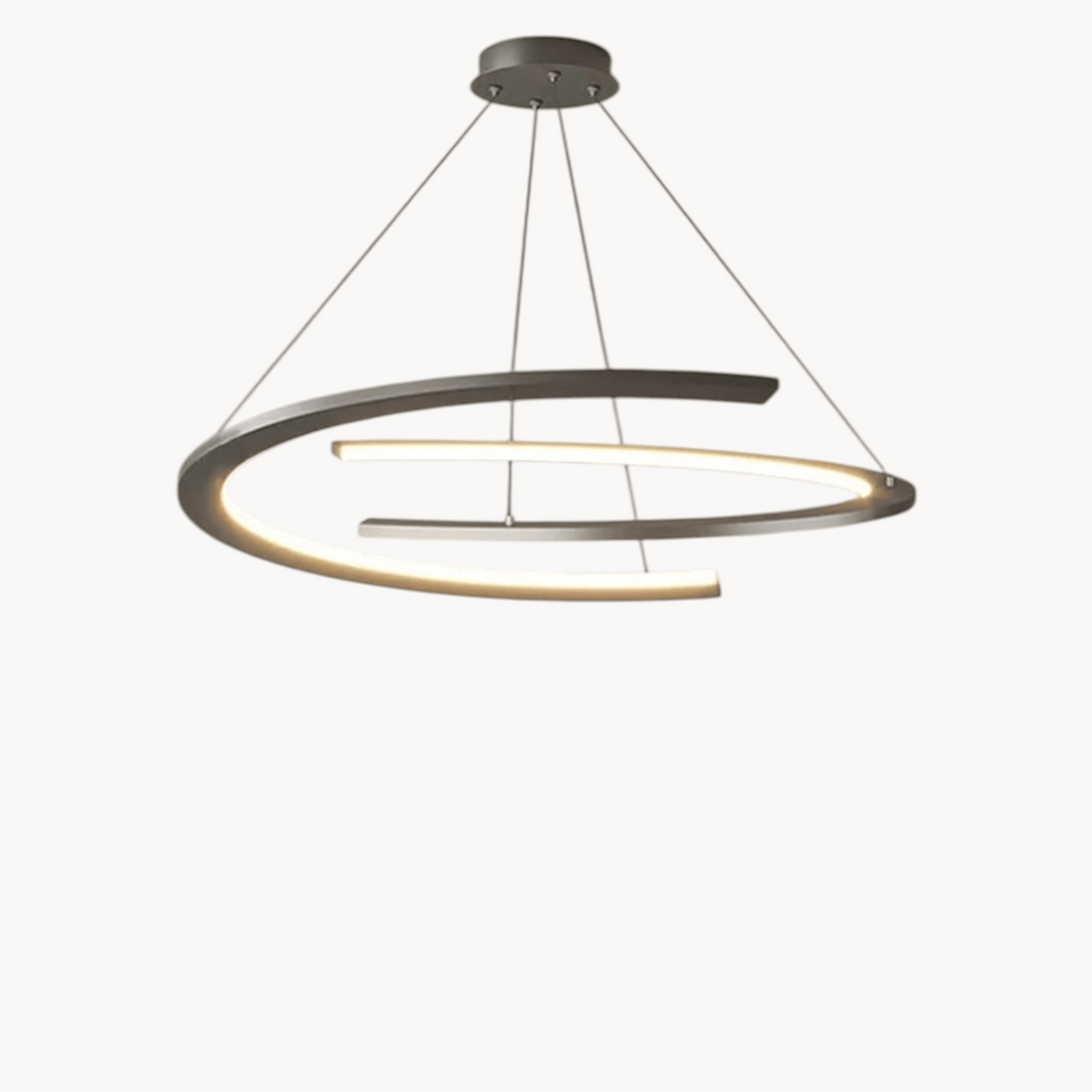 LampeHub Luminaire suspension pour salon circulaire