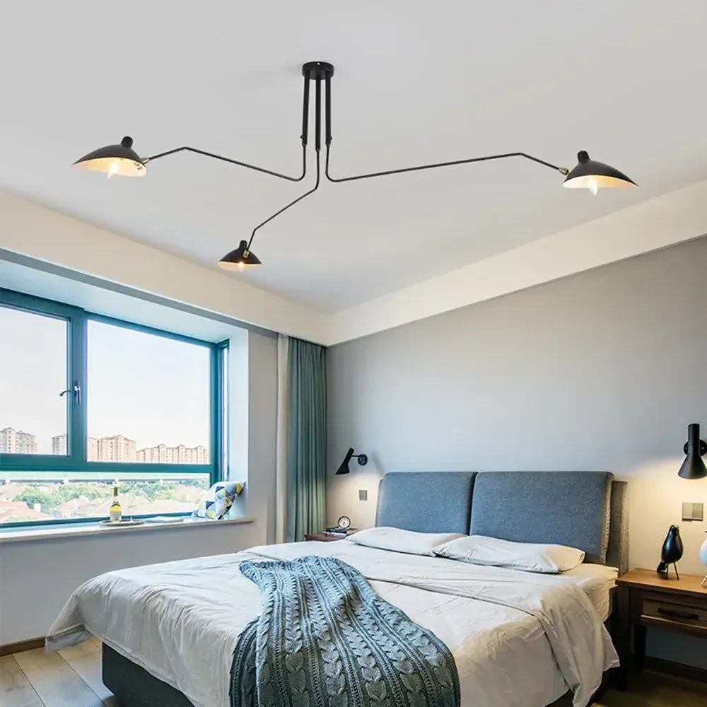 LampeHub Luminaire suspension pour salon façon Serge Mouille