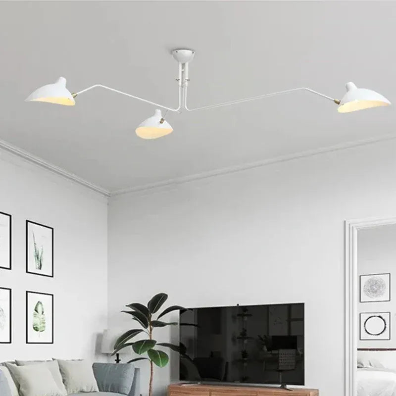 LampeHub Luminaire suspension pour salon façon Serge Mouille