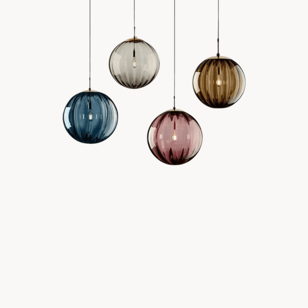 LampeHub Luminaire suspension verre boule