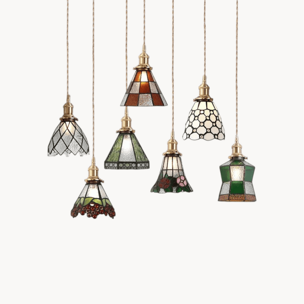 LampeHub Luminaire suspension verre crystal