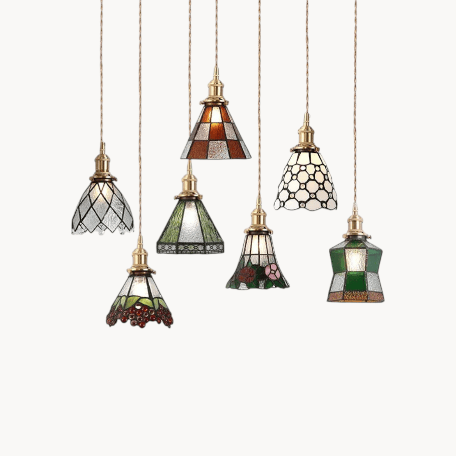 LampeHub Luminaire suspension verre crystal
