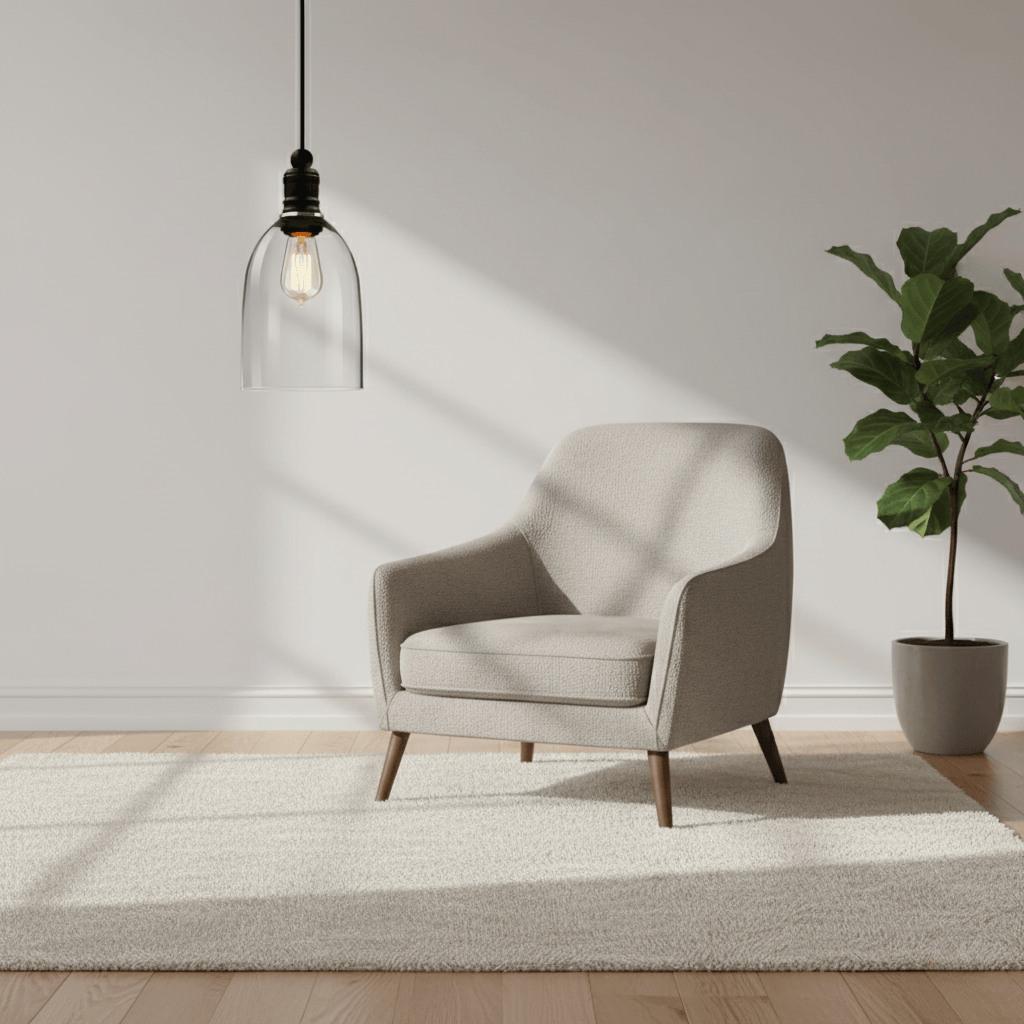 LampeHub Luminaire suspension verre cylindrique
