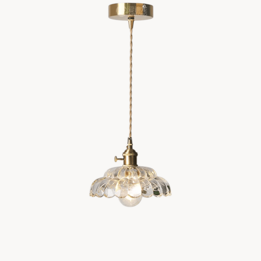 Luminaire suspension verre design