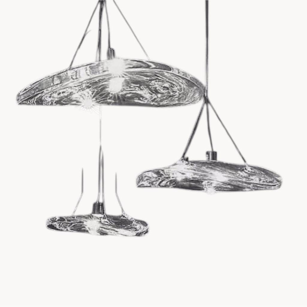 LampeHub Luminaire suspension verre rond