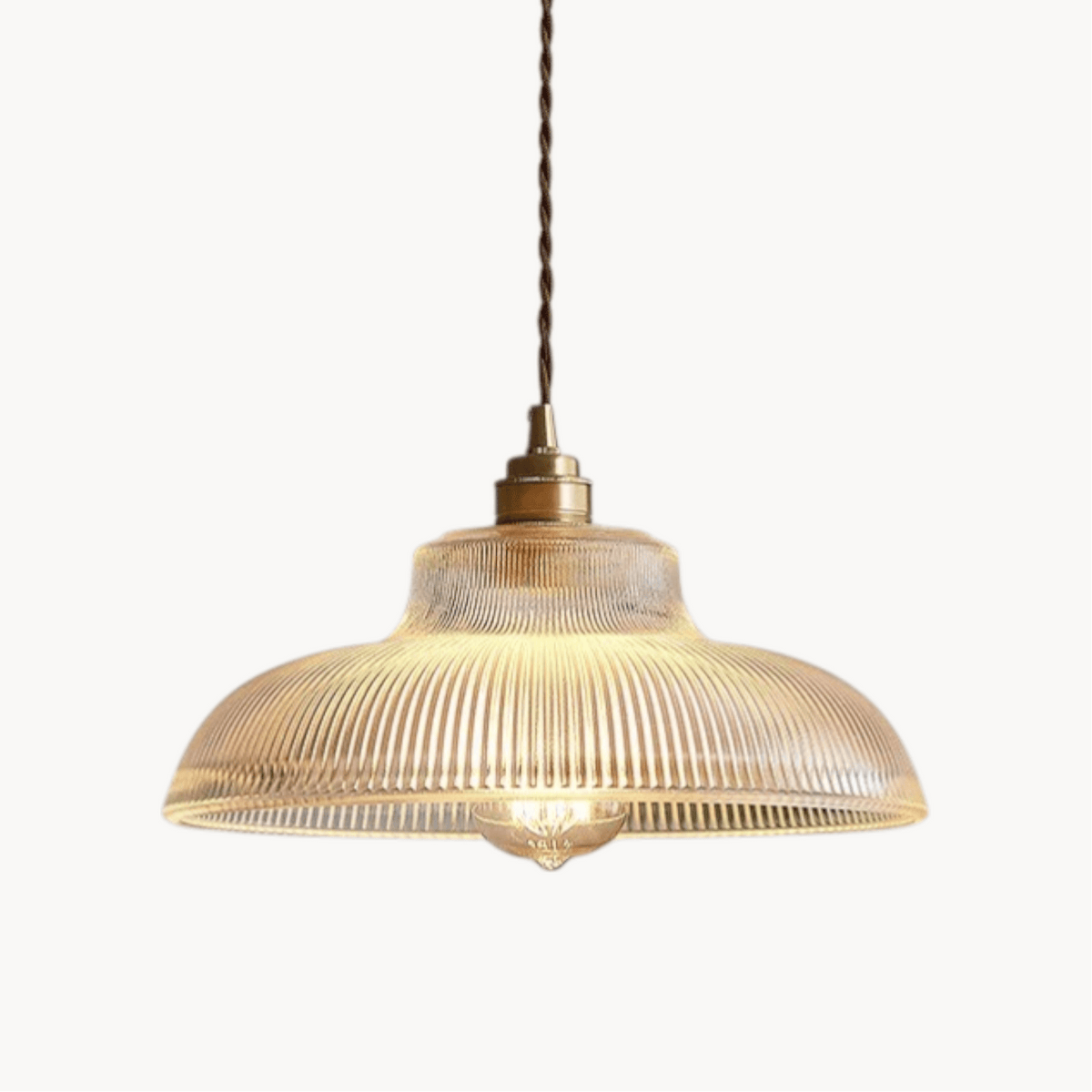 LampeHub Luminaire suspension verre vaste