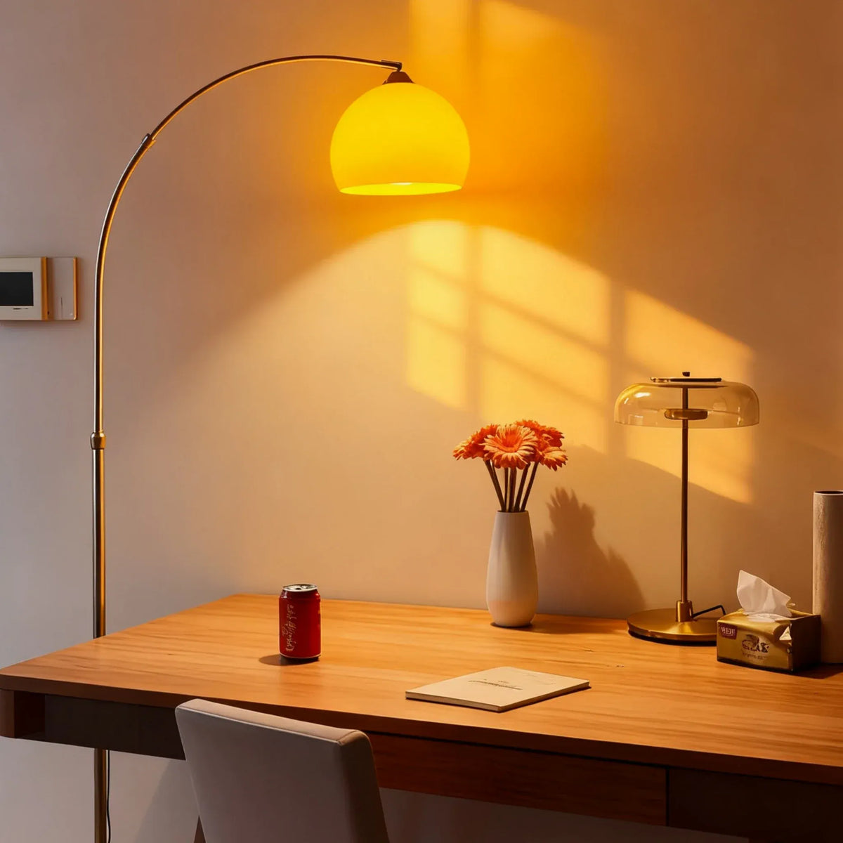 LampeHub Luxury Floor Lamp, Sofa Living Room, Modern Floor Light Remote Control Reading Vertical Large Table Lamp, Study Led Floor Lamp