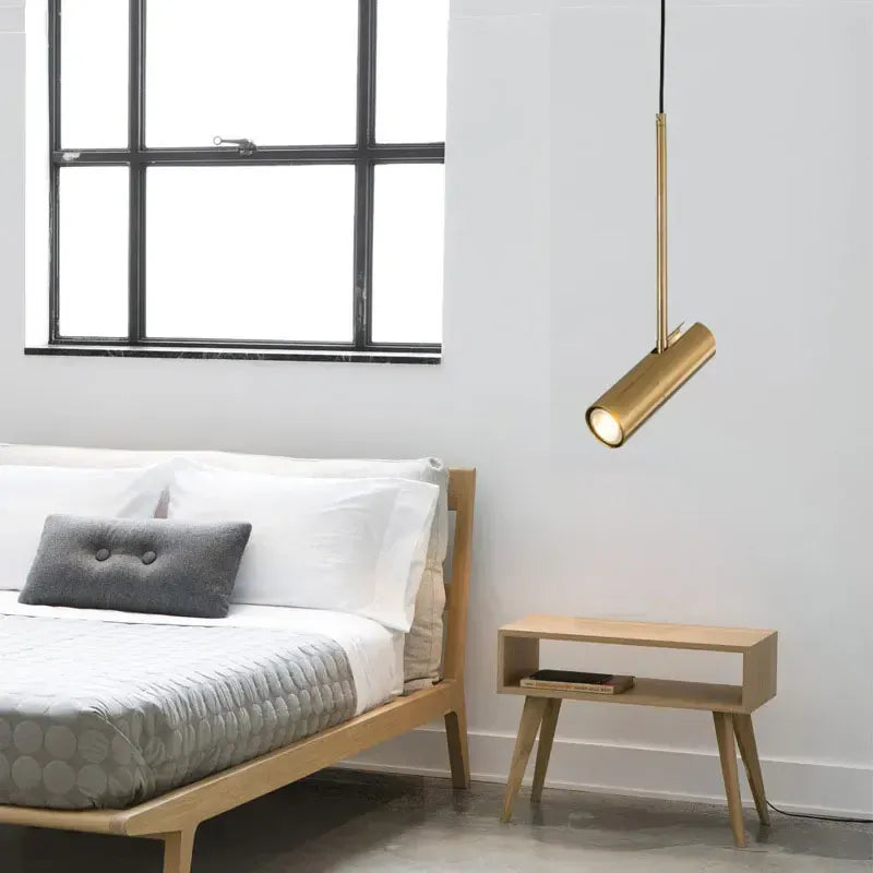 LampeHub Minimalist LED Hanging Pendant Light for Bedroom Dining Room Kitchen Restaurant Decor Chandeliers Pendant Lamp Bedside Lights