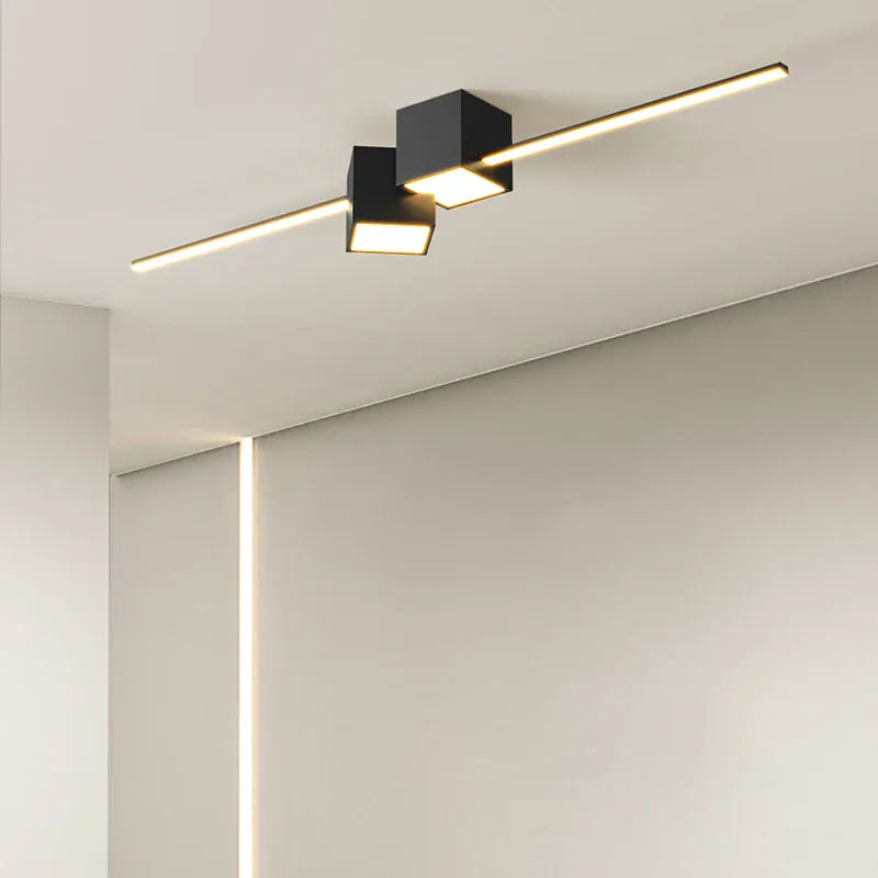 LampeHub Modern LED Ceiling Chandelier For Dining Room Living Room Kitchen Aisle Ceiling Lighting Room Decoration Lustre Light Fixture