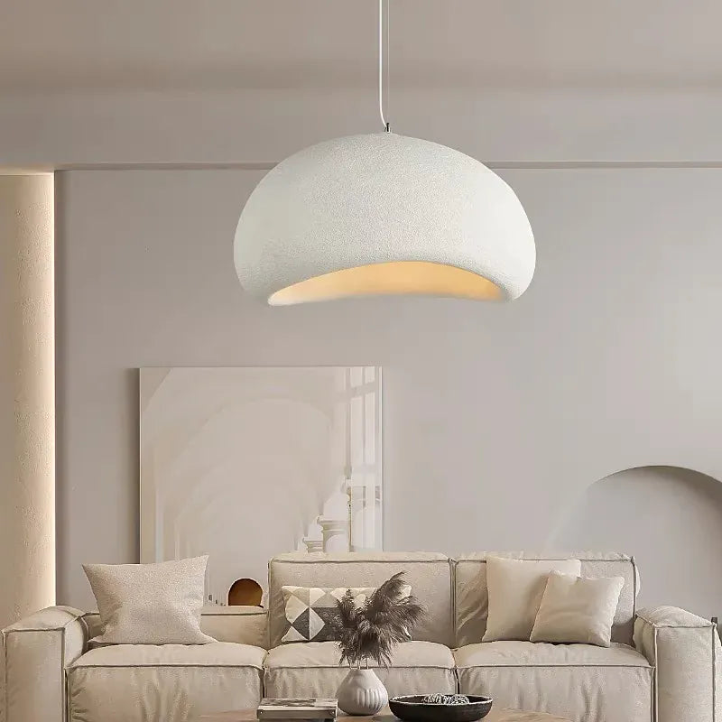 LampeHub Modern LED Ceiling Chandelier Lights for Living Room Bedroom Dining Room Pendant Lights Nordic Wabi Sabi Home Decor Hanging Lamp