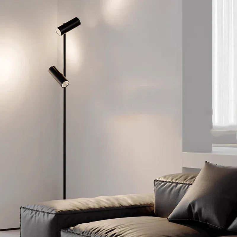 LampeHub Modern LED Floor Lamp for Living Room Bedroom, Dimmable Standing Lamp with Remote Control, 3 Color Temperatures.