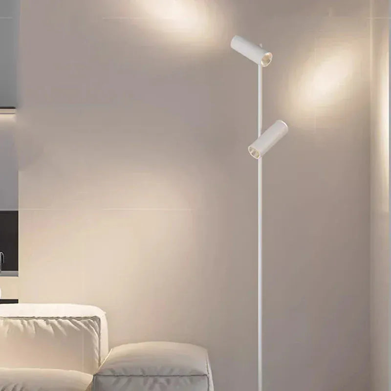 LampeHub Modern LED Floor Lamp for Living Room Bedroom, Dimmable Standing Lamp with Remote Control, 3 Color Temperatures.