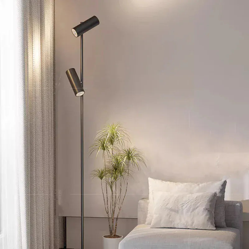 LampeHub Modern LED Floor Lamp for Living Room Bedroom, Dimmable Standing Lamp with Remote Control, 3 Color Temperatures.