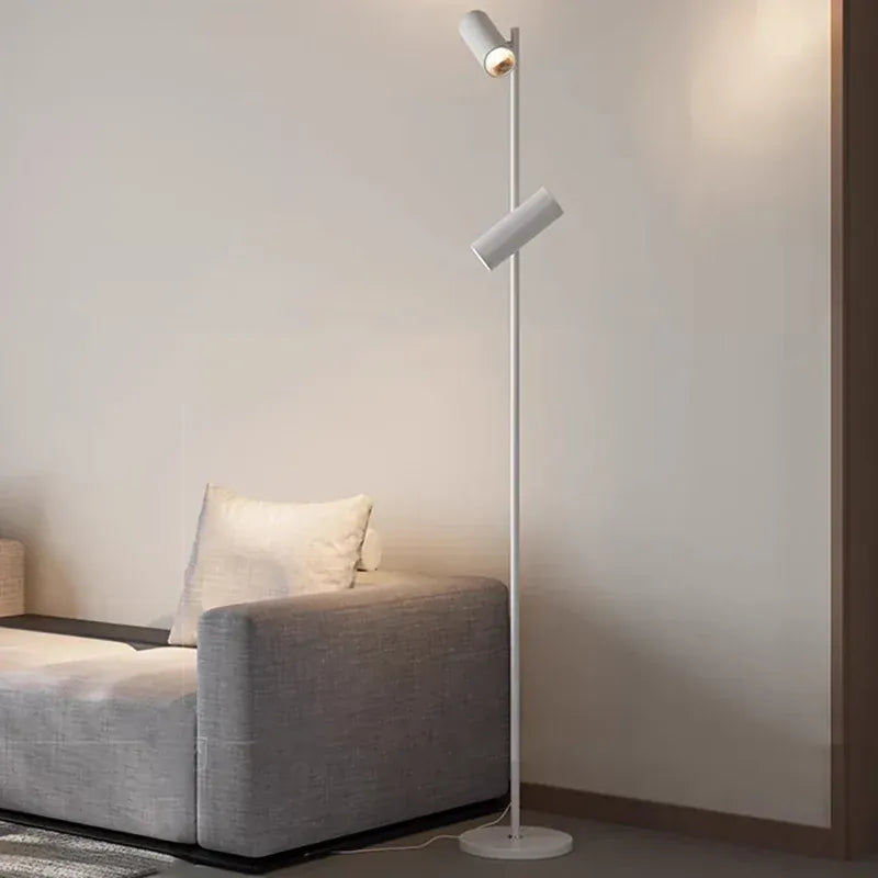 LampeHub Modern LED Floor Lamp for Living Room Bedroom, Dimmable Standing Lamp with Remote Control, 3 Color Temperatures.