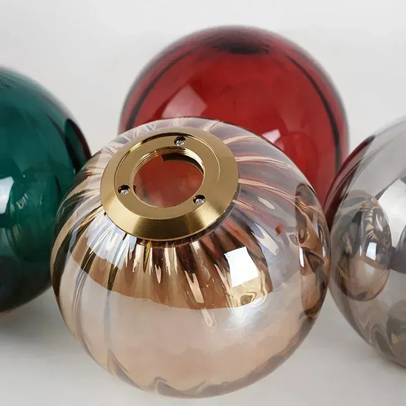 LampeHub Modern Led Pendant Light Nordic Glass Ball Hanglamp For Bedroom Dining Room Bar Decor Loft Luminaire Suspension Kitchen Fixtures