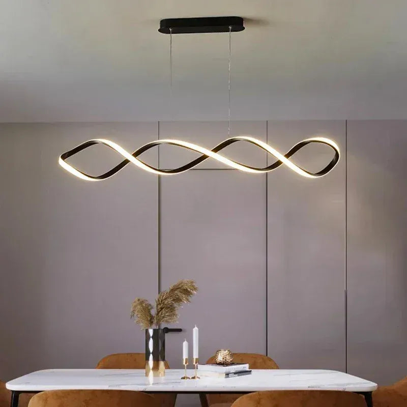 LampeHub Modern Led Pendant Lights Dimmable for Dining Living Room Salon Hall Home Decor Chandeliers Lamparas Indoor Lustre Luminaires