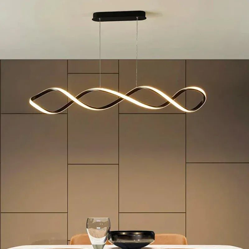 LampeHub Modern Led Pendant Lights Dimmable for Dining Living Room Salon Hall Home Decor Chandeliers Lamparas Indoor Lustre Luminaires