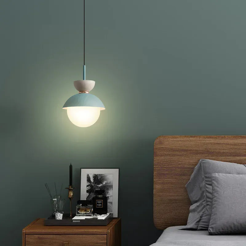 LampeHub Modern Pendant Lamp Nordic Glass Ball Light Fixtures Hanging Suspension Kitchen Dining Bedroom Home Decor Luminaire Chandelier
