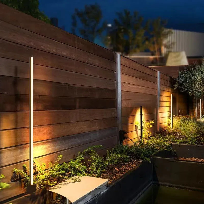 LampeHub New Arrival Modern Outdoor LED Long Lawn Light Waterproof IP65 110V 220V LED Street Lamp For Villa Garden Park Landscape Adorn