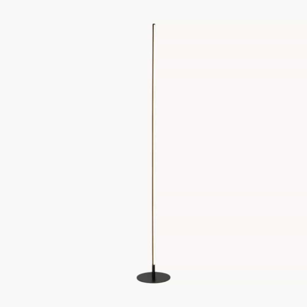 LampeHub Noir / Blanc froid Lampadaire Design LED