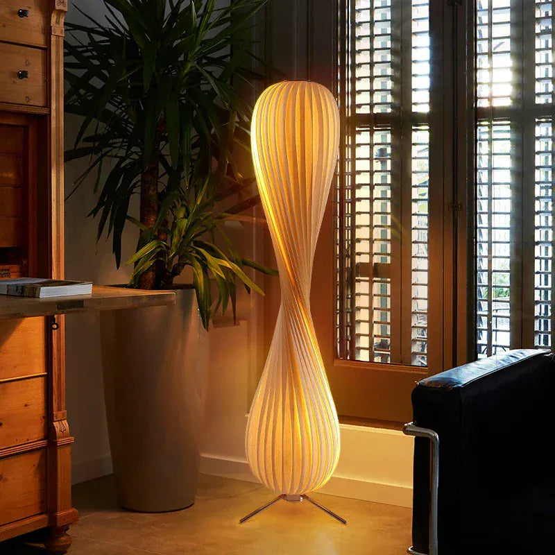 LampeHub Nordic art wooden style living room, bedroom, bedside, study decoration, creative floor lamp, atmosphere table lamp