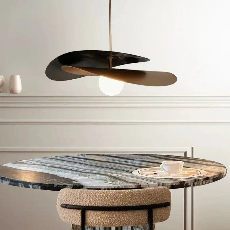LampeHub Nordic Chandeliers for Living Room Decor Home Straw Hat Pendant Lights Dining Table Lighting Kitchen Bedroom Hanging Chandelier