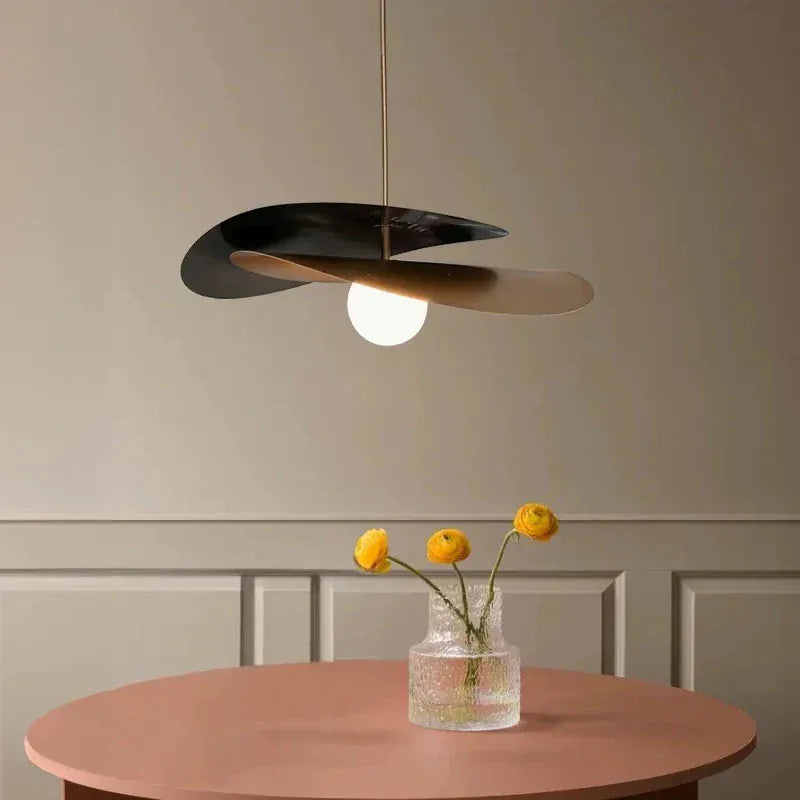 LampeHub Nordic Chandeliers for Living Room Decor Home Straw Hat Pendant Lights Dining Table Lighting Kitchen Bedroom Hanging Chandelier