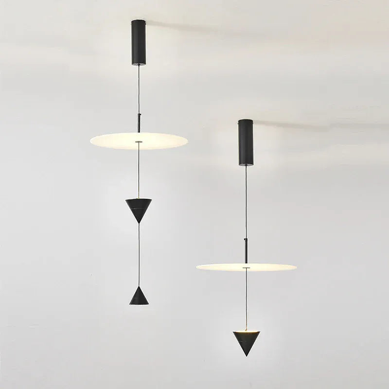 LampeHub Nordic Designer's Style Hanging Hammer Ceiling Chandelier Creative Dining Room Pendant Lamp Bar Cafe Atmosphere Hanging Light