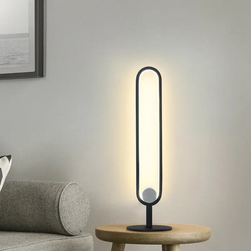 LampeHub Nordic Geometry Floor Lamp Modern Minimalist Black Stand Lights For Bedroom Bedside Living Room Mood Light Study Standing Lamp