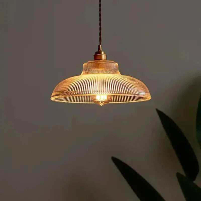 LampeHub Nordic Glass Pendant Lights Retro Lighting Fixtures Home Lighting Bedroom Living Room Restaurant Bar  Hanging Lamp Luminaire