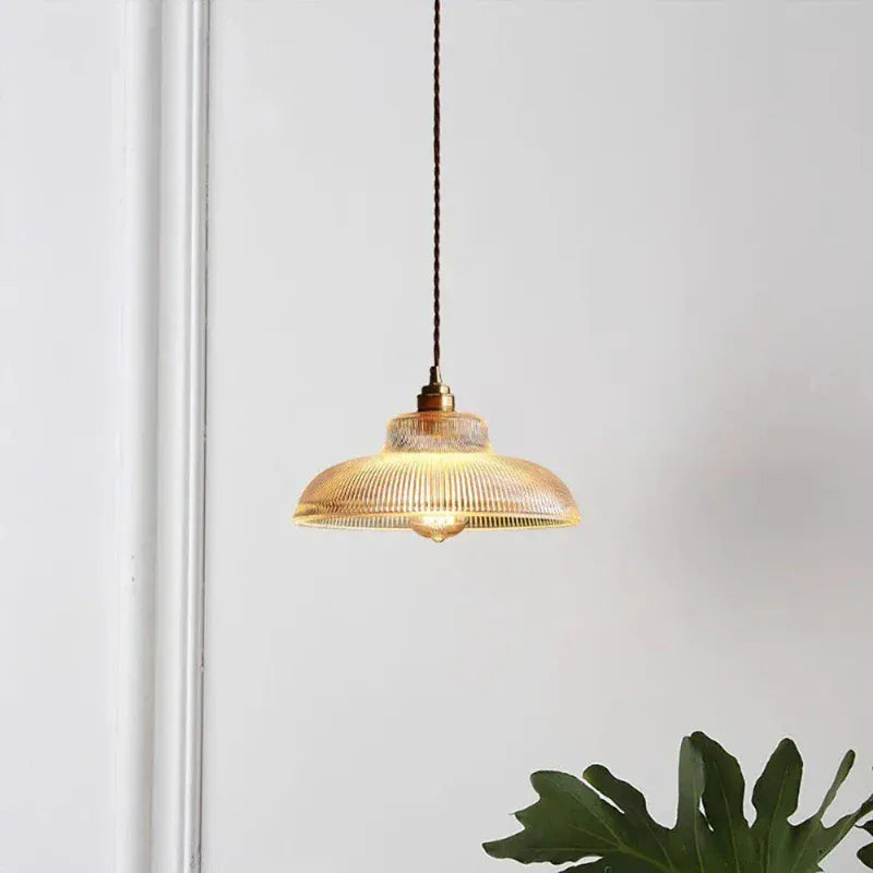 LampeHub Nordic Glass Pendant Lights Retro Lighting Fixtures Home Lighting Bedroom Living Room Restaurant Bar  Hanging Lamp Luminaire