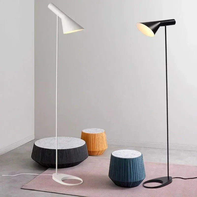 LampeHub Nordic Minimalist LED Floor Lamp with Personalized Creativity Living Room Bedroom Light Study Bedside Eye Protection Floor Light