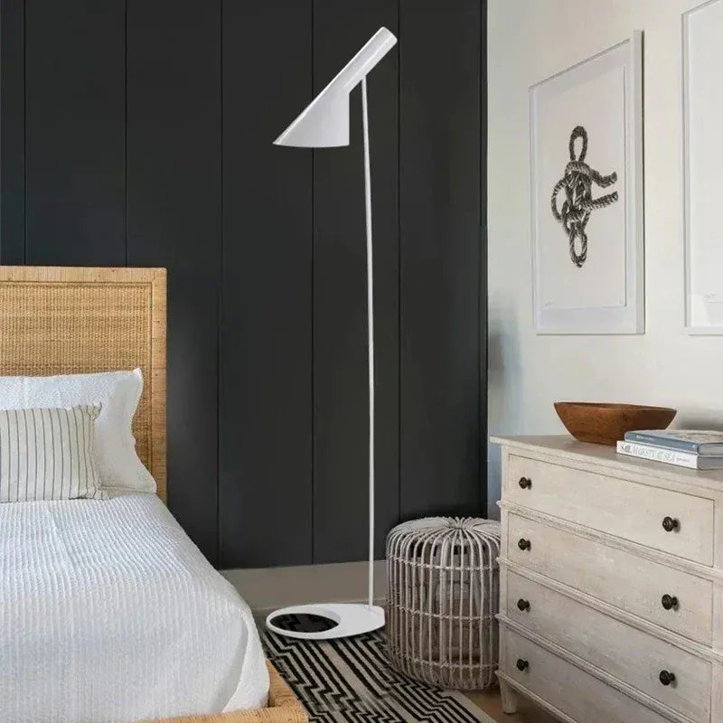LampeHub Nordic Minimalist LED Floor Lamp with Personalized Creativity Living Room Bedroom Light Study Bedside Eye Protection Floor Light
