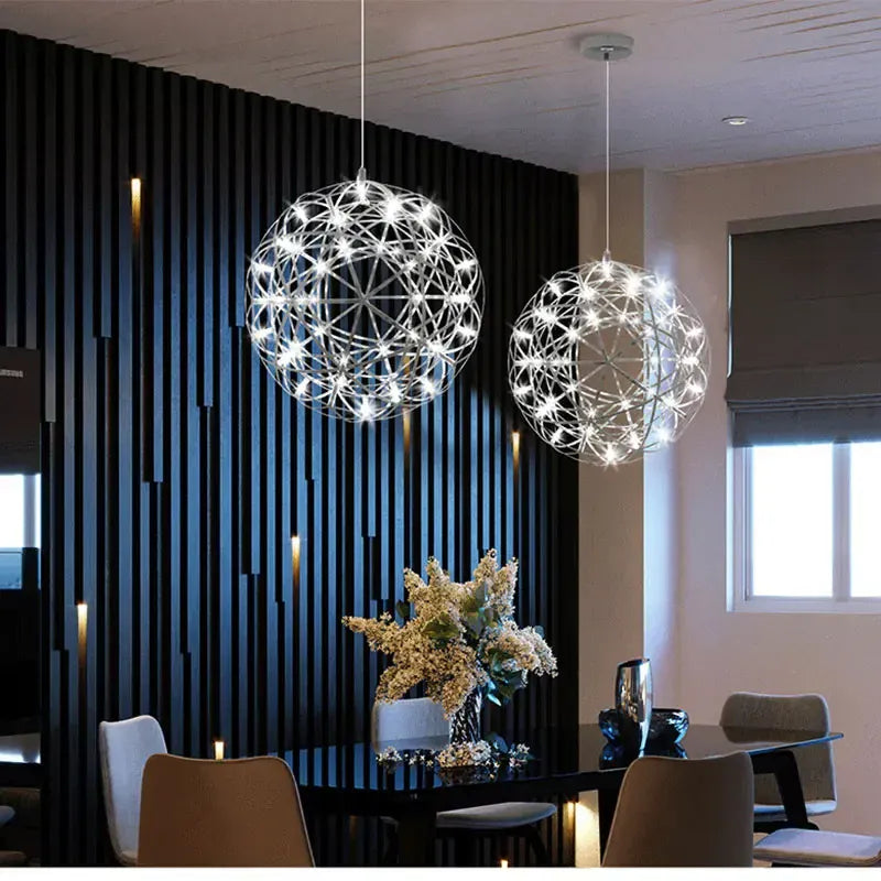 LampeHub Nordic Modern Pendant Lamp for shop Ball Loft Pendant Light Decorative Hanging Vintage Lamps Chandelier
