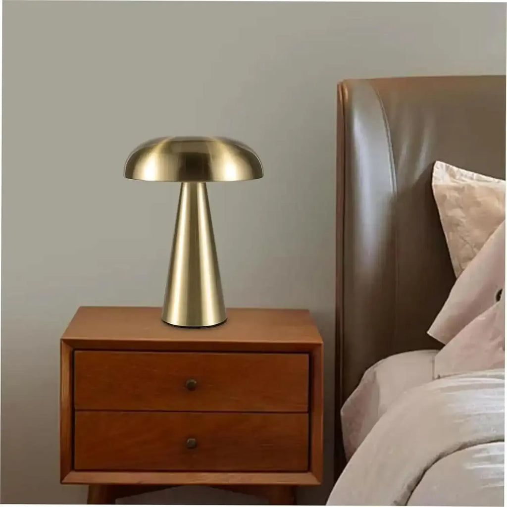 LampeHub Or Lampe de Chevet Rétro Champignon