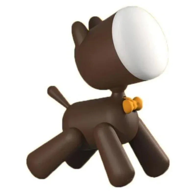 LampeHub Petite Lampe de Chevet Enfant Marron