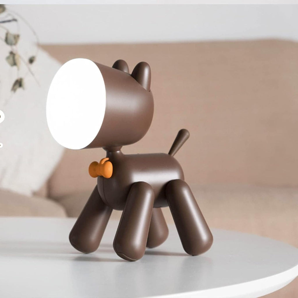 LampeHub Petite Lampe de Chevet Enfant Marron